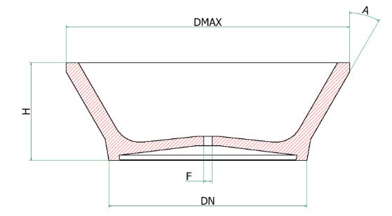 Contenitore Conico Fibra